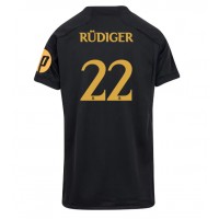 Dres Real Madrid Antonio Rudiger #22 Rezervni za Žensko 2023-24 Kratak Rukav